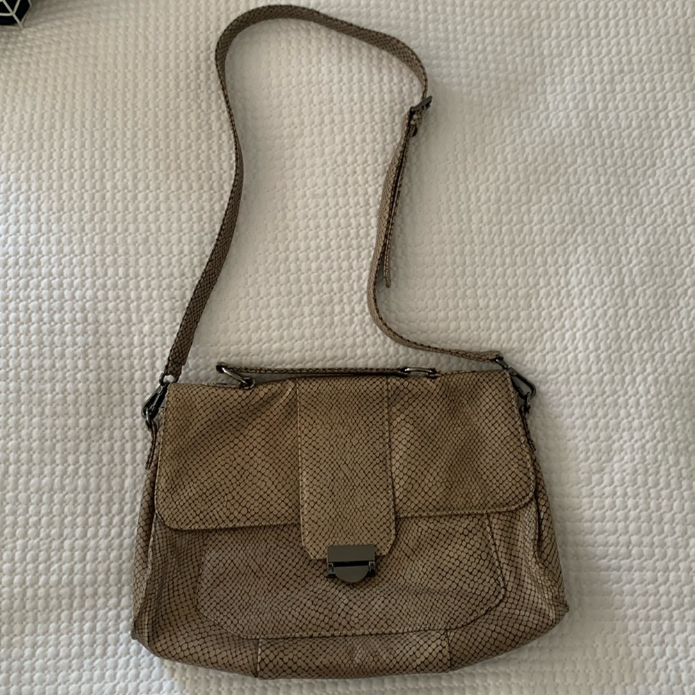 Lauren Merkin Snakeskin Shoulder Bag and Clutch